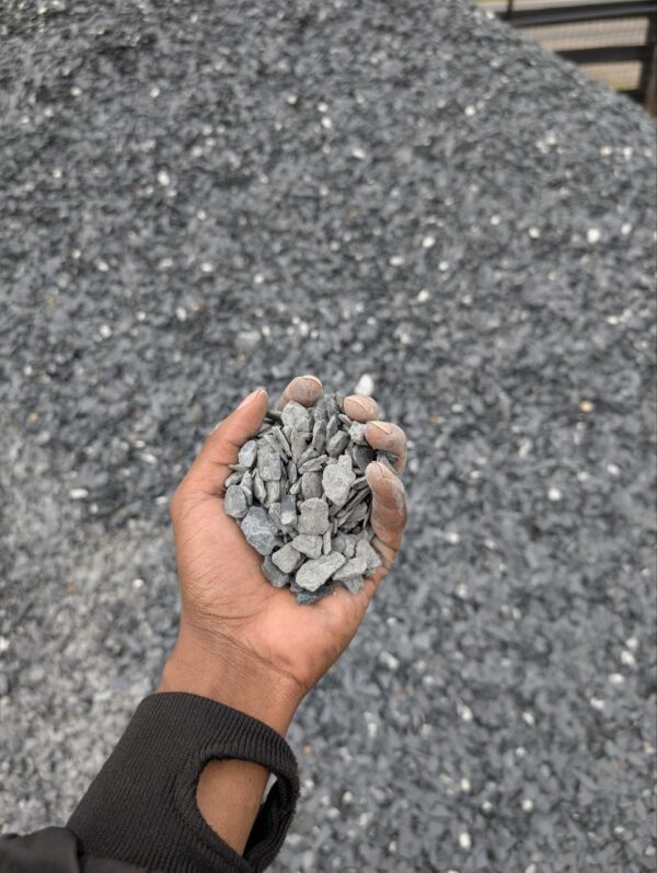 Mini slate chips used for landscaping beds, walkways, and low-maintenance groundcover in Alpharetta and Cumming, GA