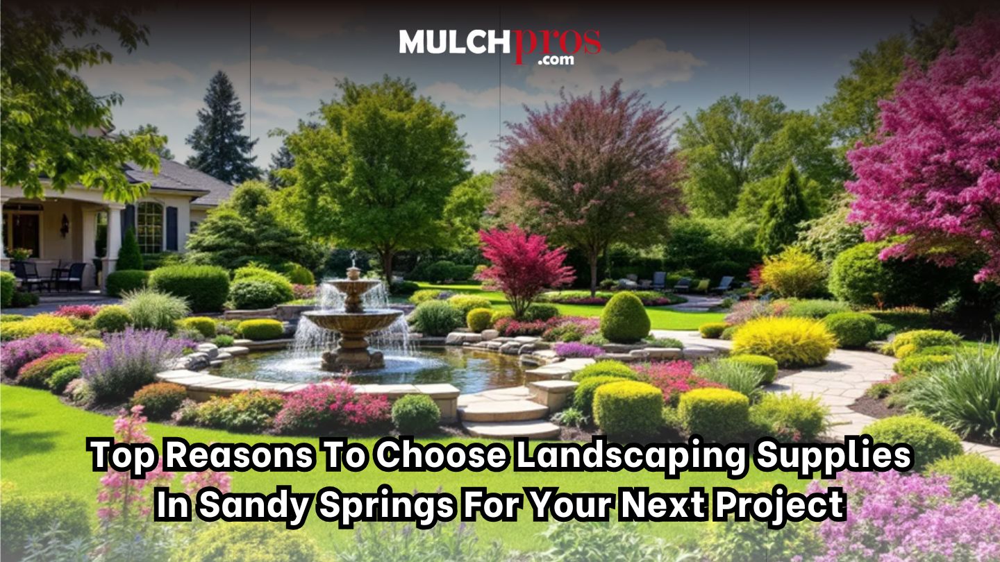 Top Reasons to Choose Landscaping Supplies in Sandy Springs for Your Next Project