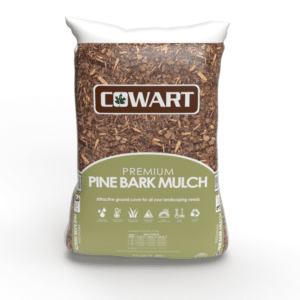 Bagged large pine bark nuggets for landscaping beds and erosion control in Alpharetta and Cumming, GA