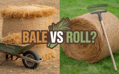 What is the Difference Between a Bale and a Roll of Pine Straw?