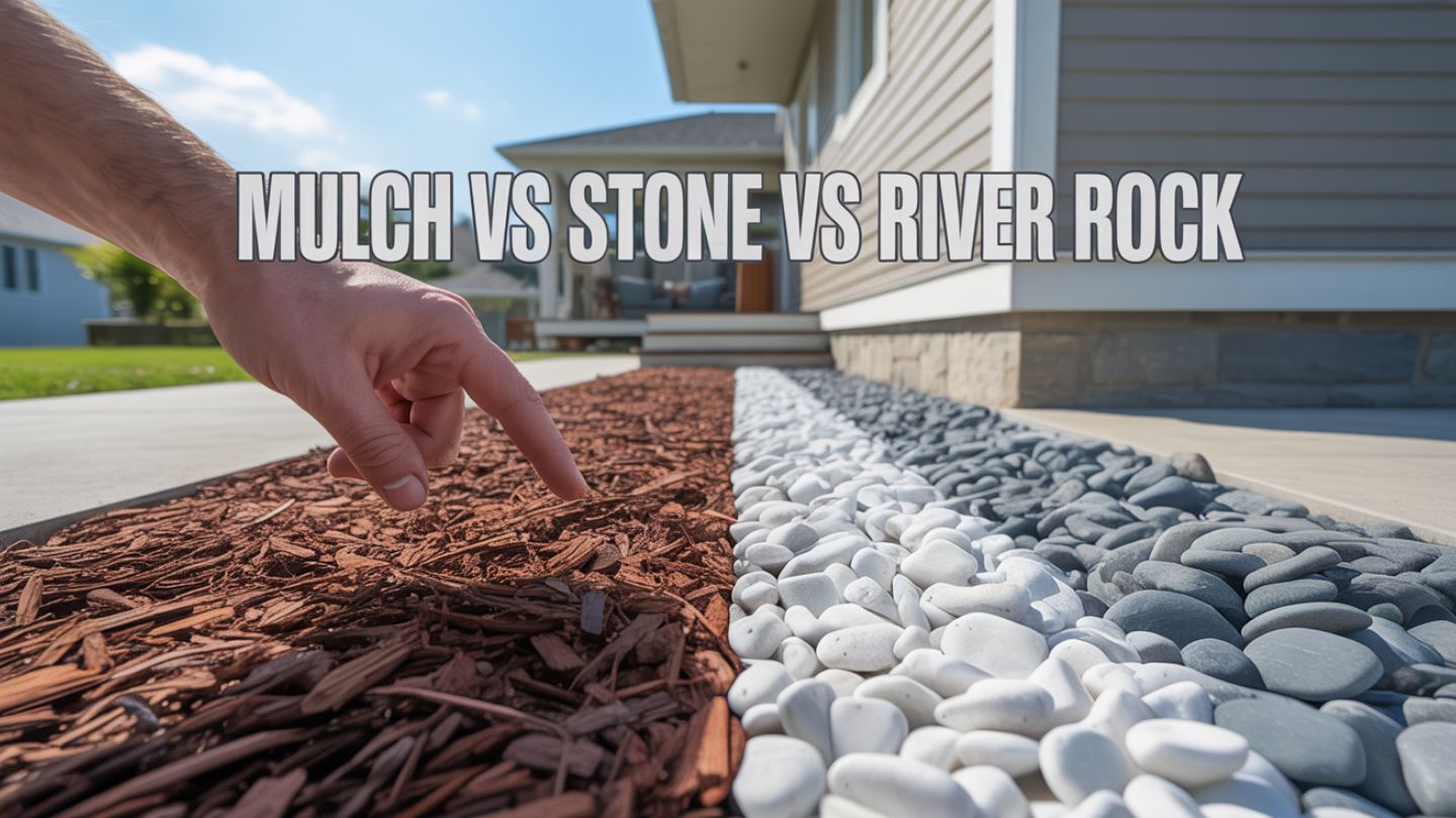 Should I Use Mulch, Stone, or River Rock Around My House?