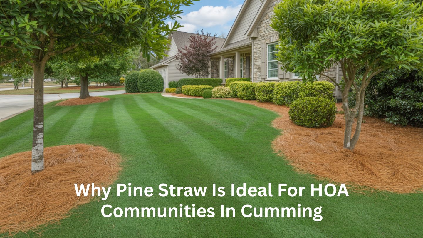 Why Pine Straw Is Ideal for HOA Communities in Cumming