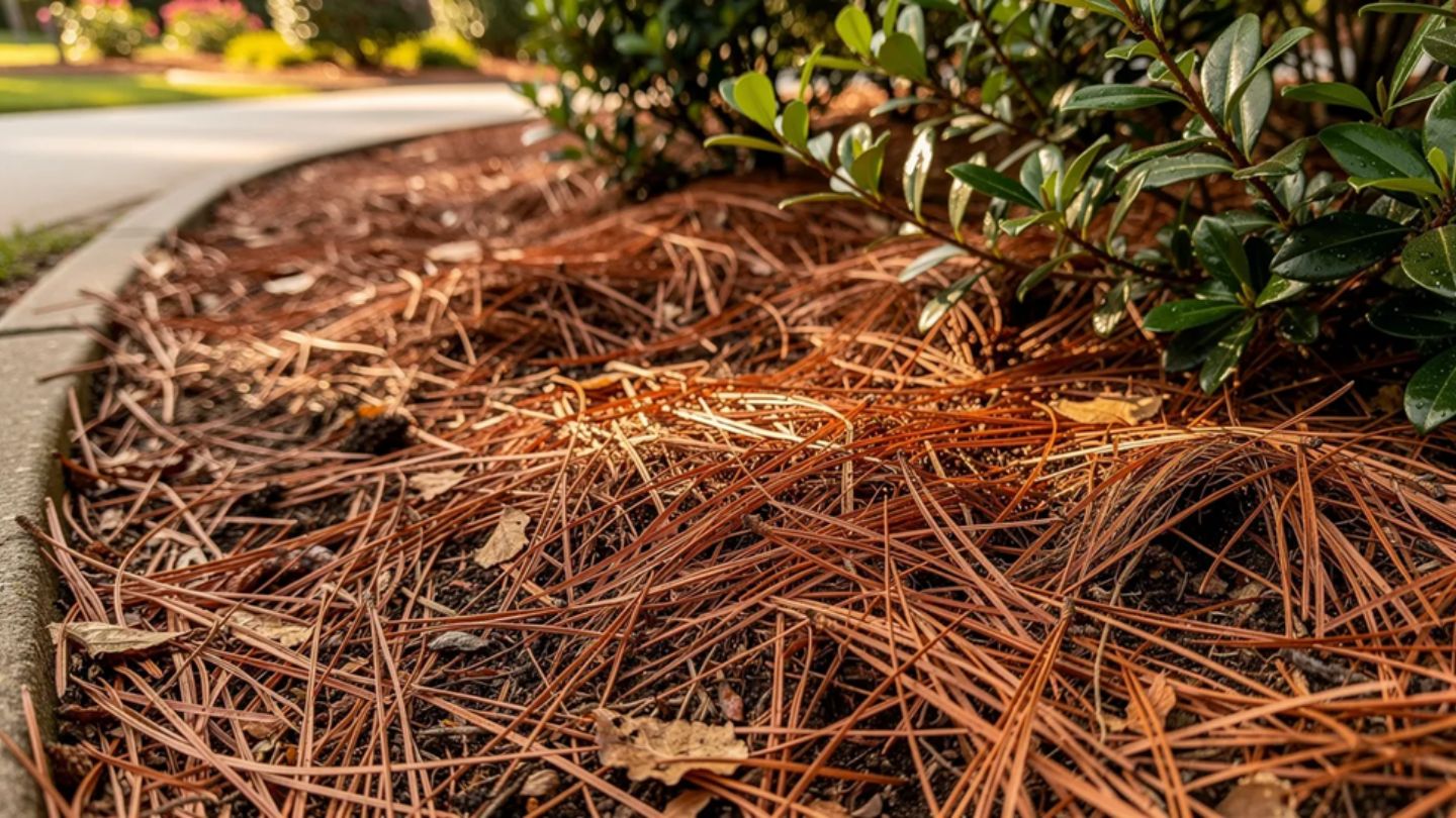 Why Pine Straw Works Well on Slopes and Hard-to-Mulch Areas