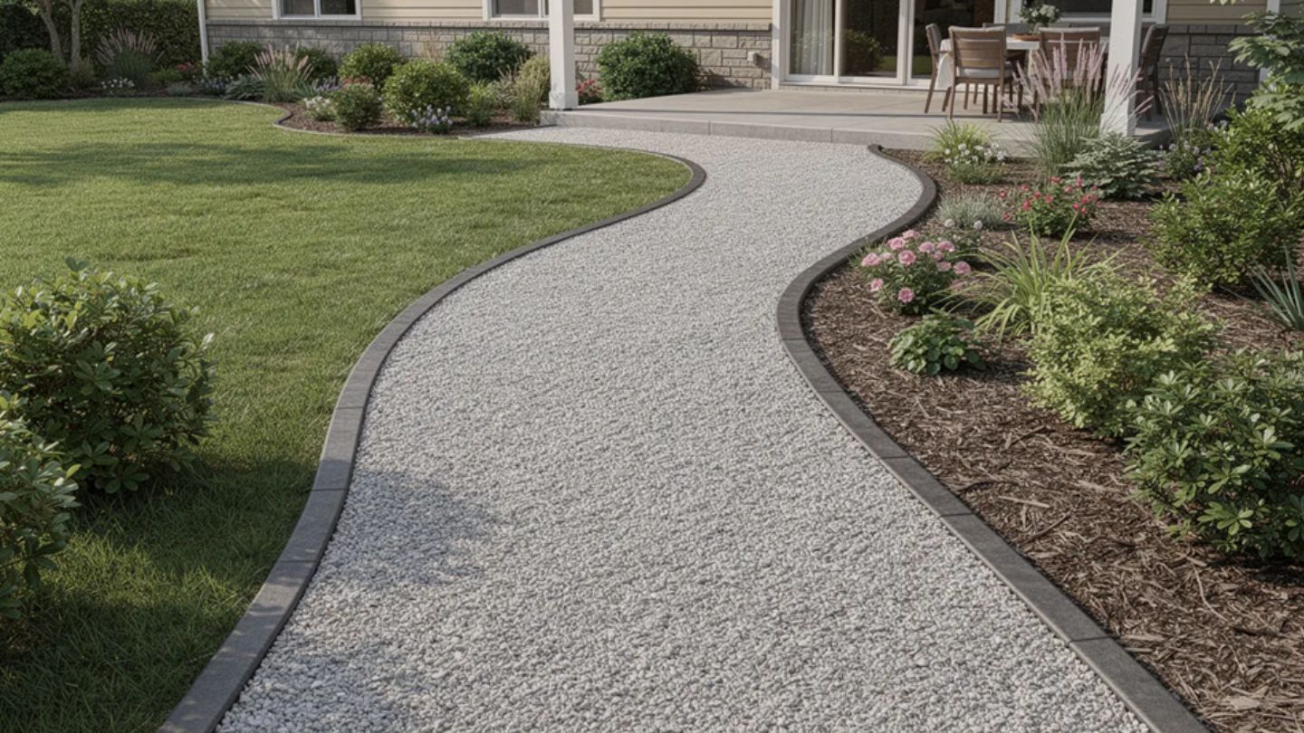 Installation follows similar principles to river rock but emphasizes compaction: