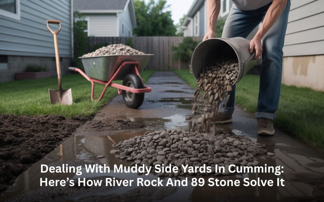 Dealing with Muddy Side Yards in Cumming: Here’s How River Rock and 89 Stone Solve It
