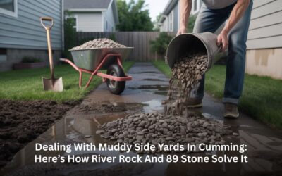 Dealing with Muddy Side Yards in Cumming: Here’s How River Rock and 89 Stone Solve It