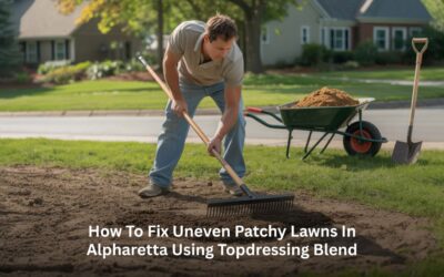 How to Fix Uneven Patchy Lawns in Alpharetta Using Topdressing Blend