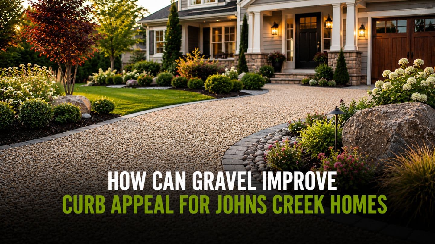 Gravel Driveway Enhancing Curb Appeal For Johns Creek Homes