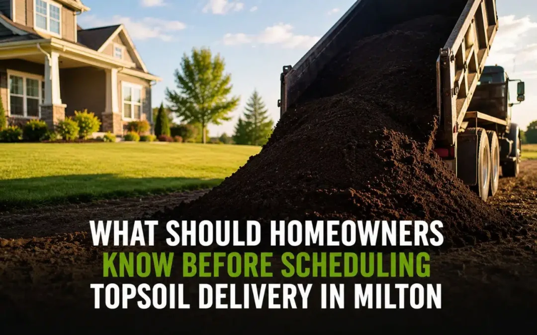 What Should Homeowners Know Before Scheduling Topsoil Delivery in Milton