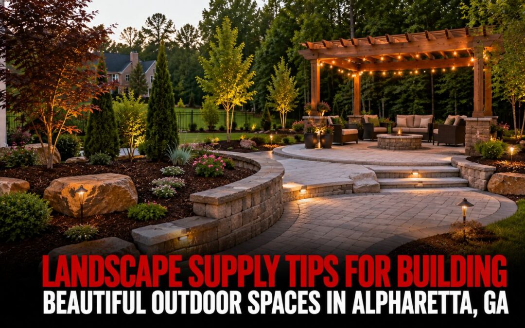 Landscape Supply Tips for Building Beautiful Outdoor Spaces in Alpharetta, GA