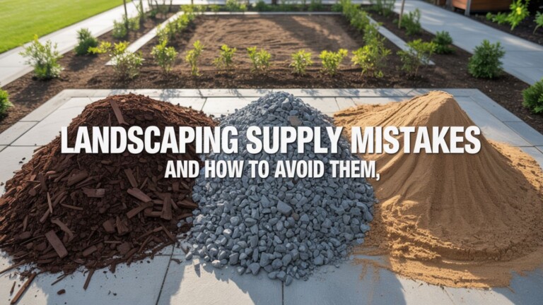Common Landscaping Supply Mistakes and How to Avoid Them