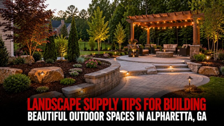 Landscape Supply Tips for Building Beautiful Outdoor Spaces in Alpharetta, GA
