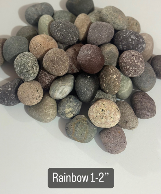 Piedras de Playa Mexicanas Exóticas 2-4 pulg., Tarima