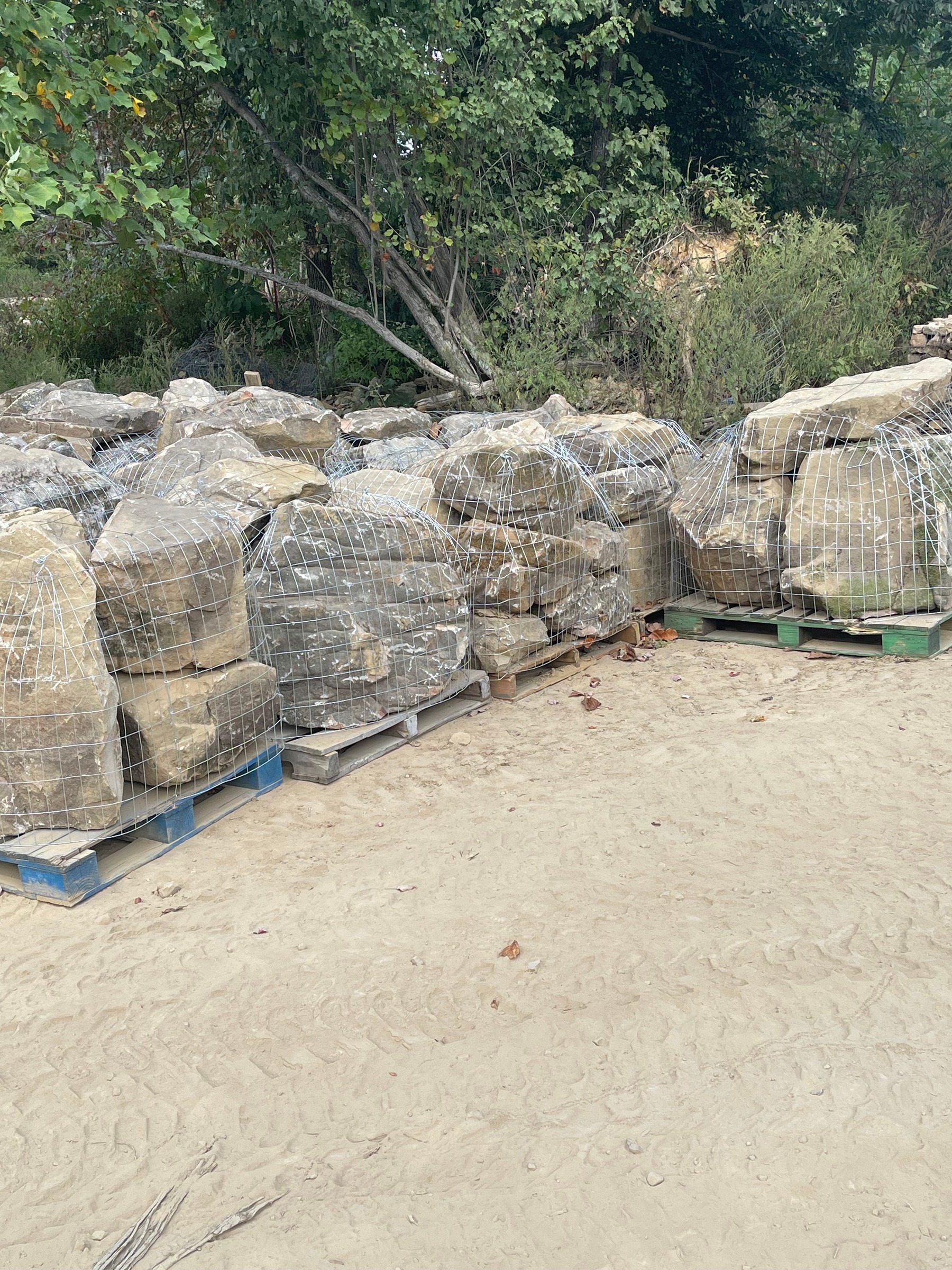 Pallet de Rocas Grandes para Muro de Alabama