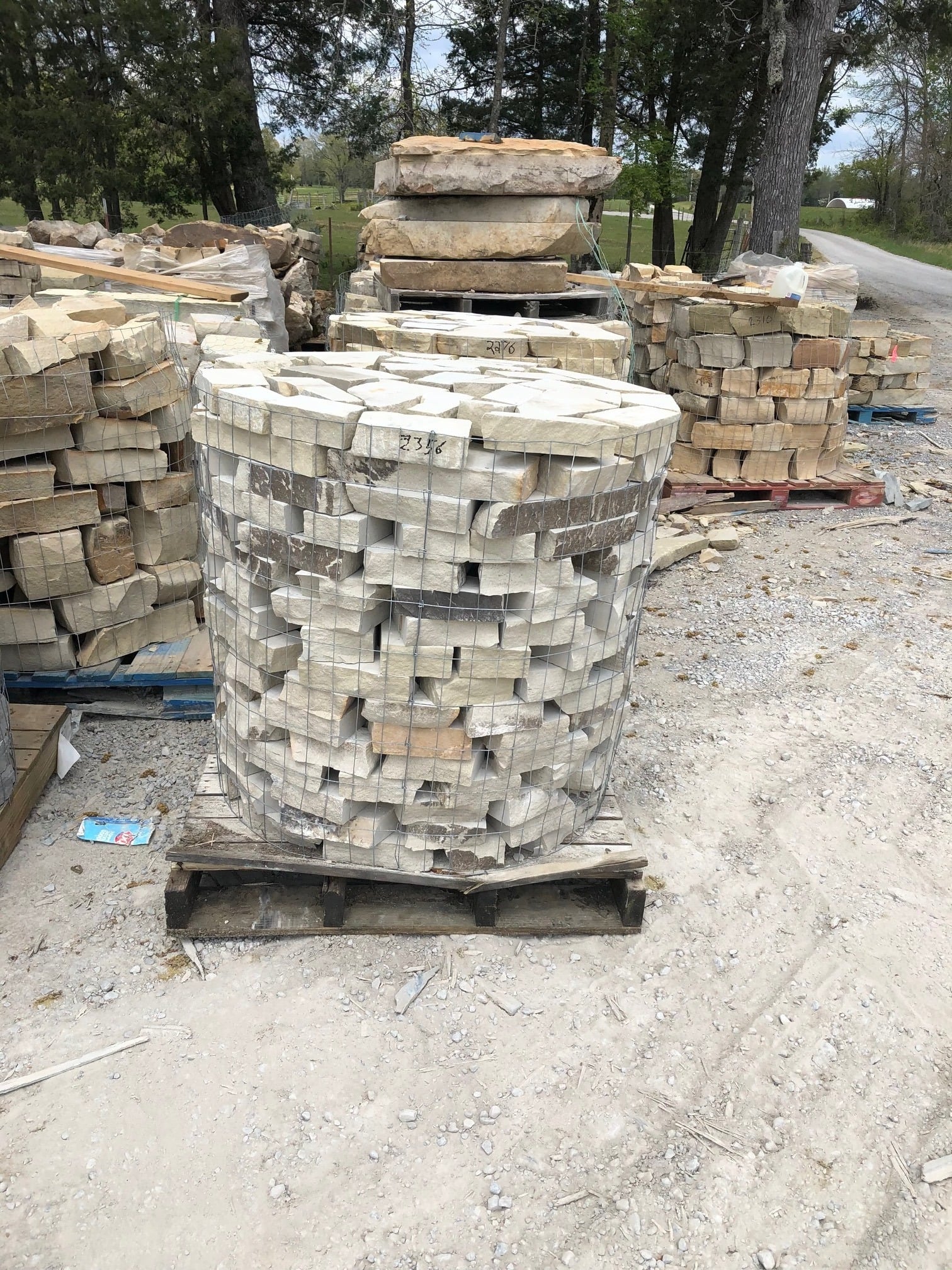 Laja de Tennessee (Azul/Gris) - Delgada (1/2-1 pulg.) Pallet