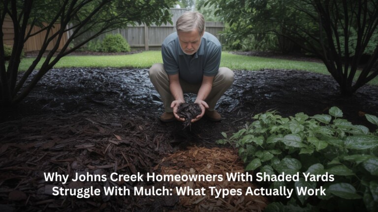 Why Johns Creek Homeowners with Shaded Yards Struggle with Mulch: What Types Actually Work