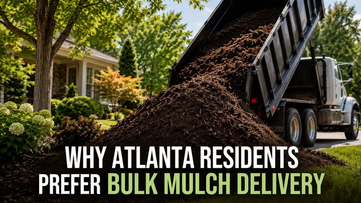 Bulk Mulch Delivery For Residential Landscaping In Atlanta