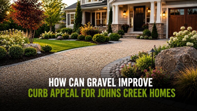 Gravel Driveway Enhancing Curb Appeal For Johns Creek Homes